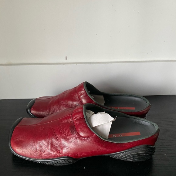 Prada Dark Red Mules - Picture 3 of 6